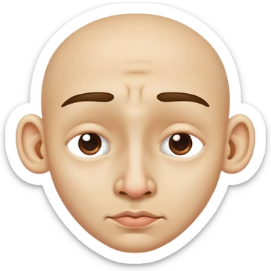 Deformed nose sticker