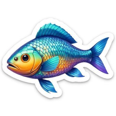 High resolution of   realistic full body fish without distorted , no extra hybrid sticker