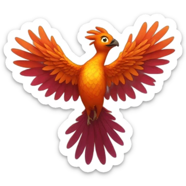 Phoenix flies sticker