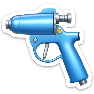 Blue Spray Gun sticker