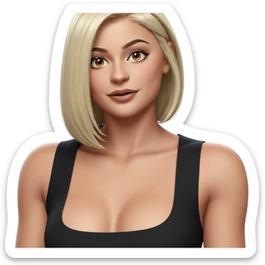 realistic portrait of a girl sticker