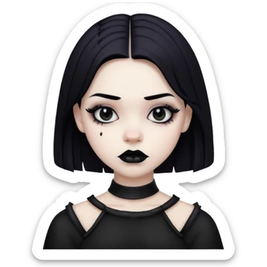 Enmity - state or feeling of being actively opposed or hostile - gothic teenager sticker