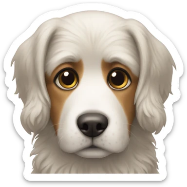 Dog with he dog sticker