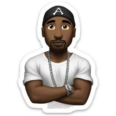 Tupac sticker