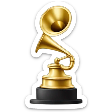 white grammy trophy emoji sticker