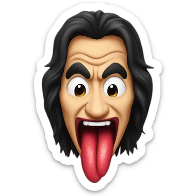 gene simmons tongue sticker