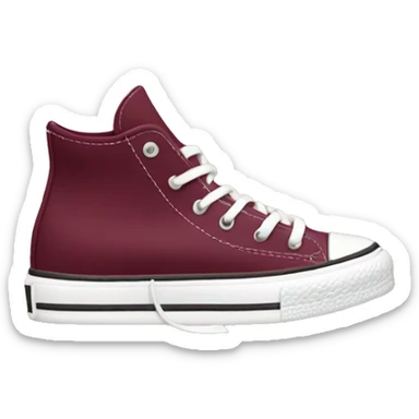 Burgundy pair of Converse  sticker