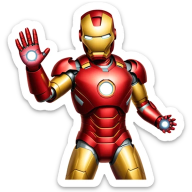 Iron Man superhero sticker
