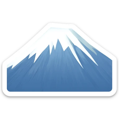 mountain peak with snow sticker