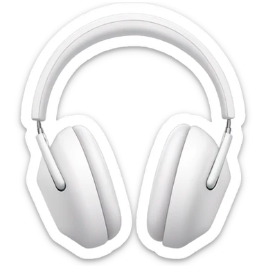 An aesthetic pair of headphones airpods max  sticker