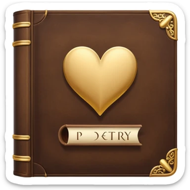 libro de poesias sticker