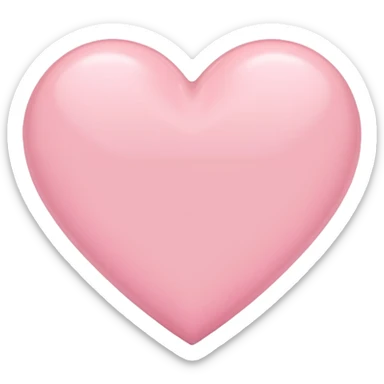 Pastel pink heart sticker