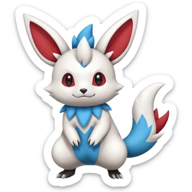 Trico-Minccino-Pachirisu-Zangoose-fusion sticker