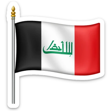 iraqi flag sticker