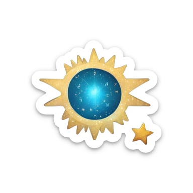 astrology book sticker
