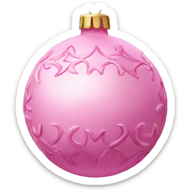 Pink ornament  sticker