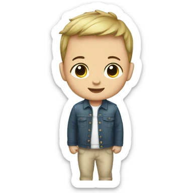 Baby boy announcement   sticker