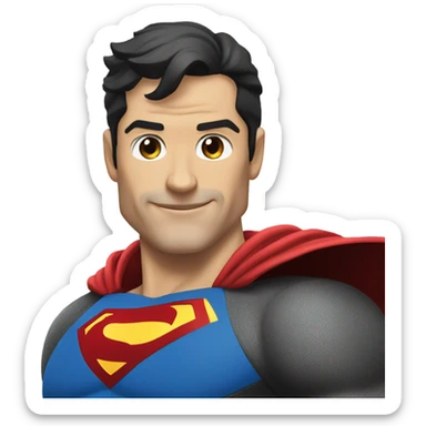 rayo con superman sticker