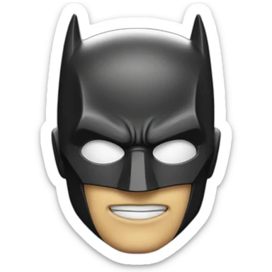 Batman superhero face  sticker