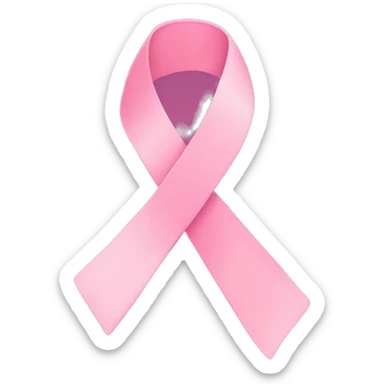 Breast cancer ribbon sticker