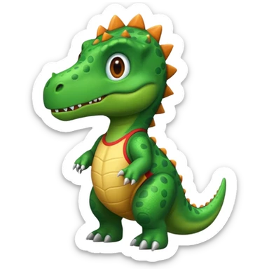 Dino wearing jersey sticker