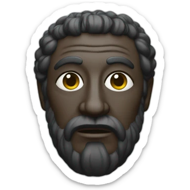 black russian greece sculpture sticker