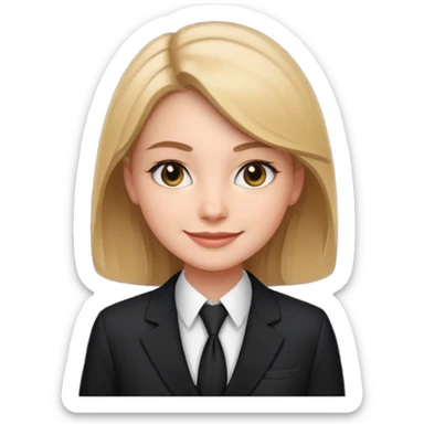 Girl attorney sticker