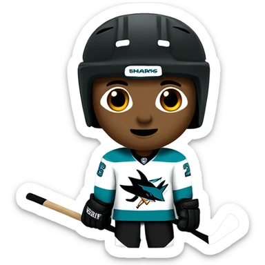 San Jose sharks hockey sticker