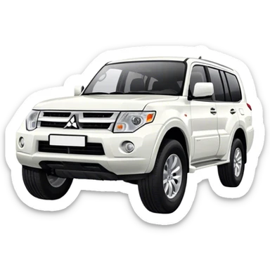 Mitsubishi Pajero - Mitsubishi (Model Year: 2021) (Iconic colour: White) sticker