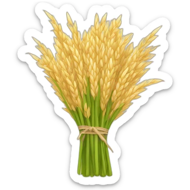 emoji of sheaf of rice sticker