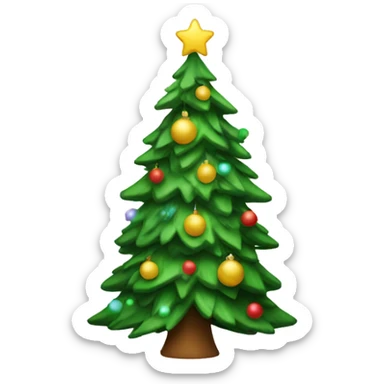 christmas tree sticker