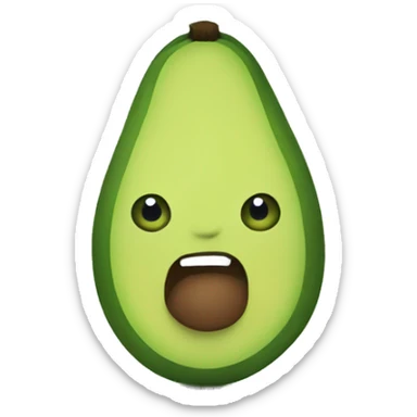 Baddie avocado sticker
