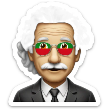 Lebanon flag einstein sticker