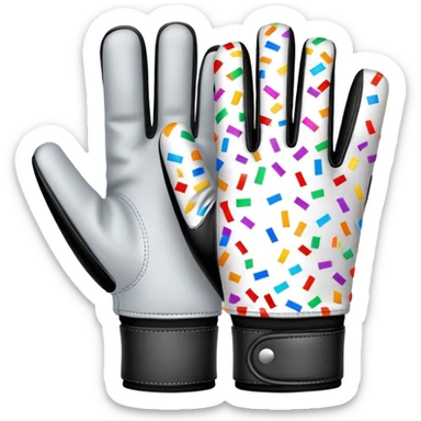 Confetti batting glove  sticker