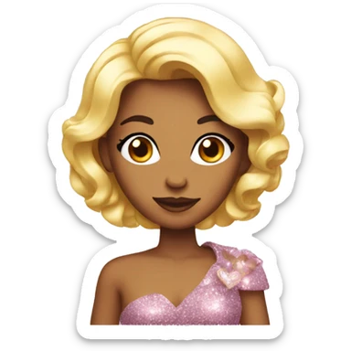 Glamour heart  sticker