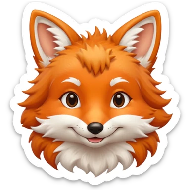 cute fox 顏文字 sticker