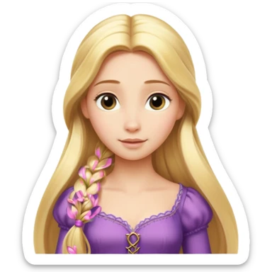 Rapunzel grimm brothers sticker