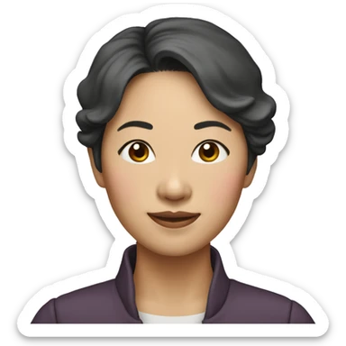 42 year old korean American mom from Bethesda, MD sticker