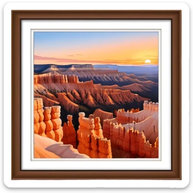 bryce canyon national park sunset sticker