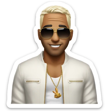 Bad Bunny Singer sticker