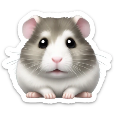 dwarf hamster grey sticker