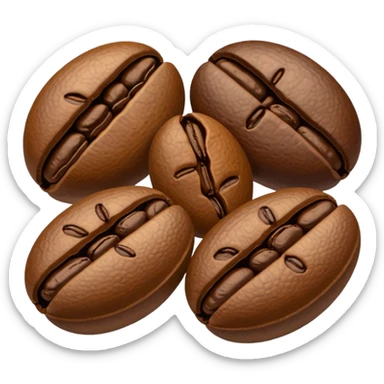 coffee bean pack sticker