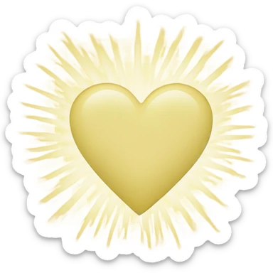 love in light yellow sticker