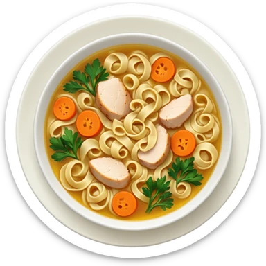 chicken noodles sticker