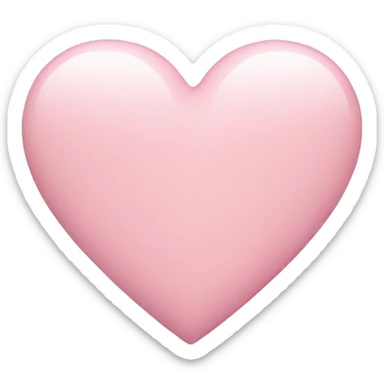 Pastel pink heart sticker
