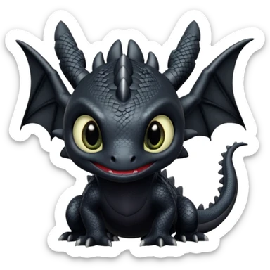 Toothless dragon sticker