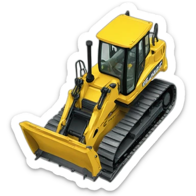 Komatsu excavator sticker