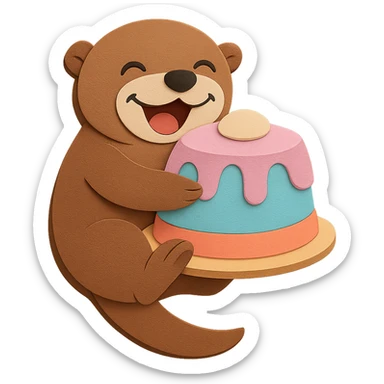 Amend the cake to make it visually perfect, with no imperfections on any layer of the cake, while keeping the rest of the design unchanged. sticker