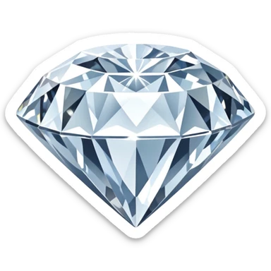 huge white diamond sticker
