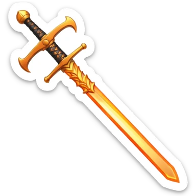 sword and fire sticker